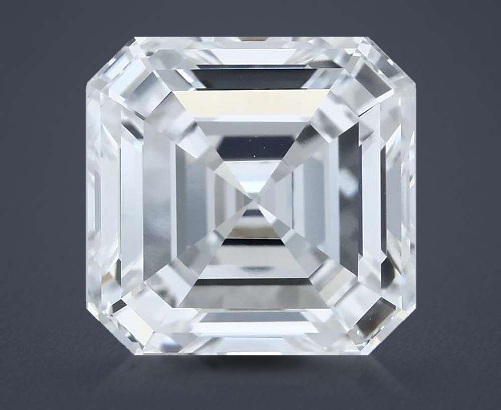7.07ct E VVS2 Excellent Cut Asscher Lab Grown Diamond