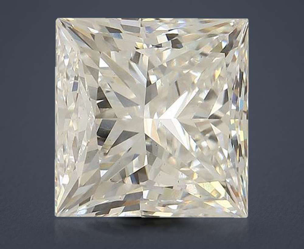 7.33ct H VS1 Rare Carat Ideal Cut Princess Lab Grown Diamond
