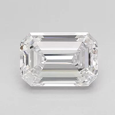 1.58ct D VVS1 Rare Carat Ideal Cut Emerald Lab Grown Diamond