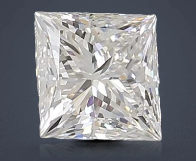 1.38ct E VS1 Rare Carat Ideal Cut Princess Lab Grown Diamond