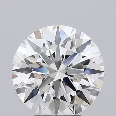 4.29ct F IF Rare Carat Ideal Cut Round Lab Grown Diamond
