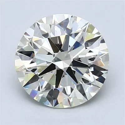 2.01ct K VVS2 Rare Carat Ideal Cut Round Diamond