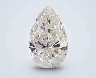 6.01ct E VVS2 Rare Carat Ideal Cut Pear Lab Grown Diamond