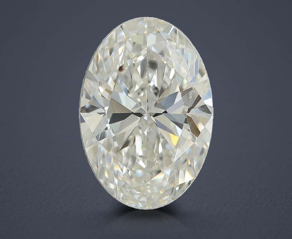 4.59ct F VVS2 Rare Carat Ideal Cut Oval Lab Grown Diamond