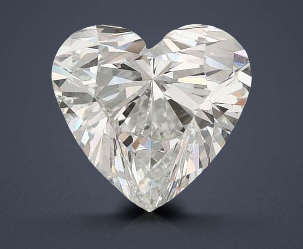 2.02ct F IF Rare Carat Ideal Cut Heart Lab Grown Diamond