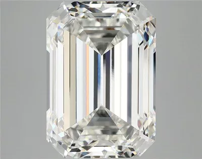 12.20ct F VVS2 Excellent Cut Emerald Lab Grown Diamond