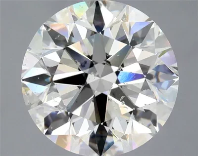 3.51ct J SI2 Rare Carat Ideal Cut Round Diamond