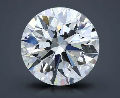 5.13ct F VS1 Rare Carat Ideal Cut Round Diamond