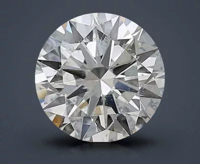 2.51ct I SI2 Rare Carat Ideal Cut Round Diamond