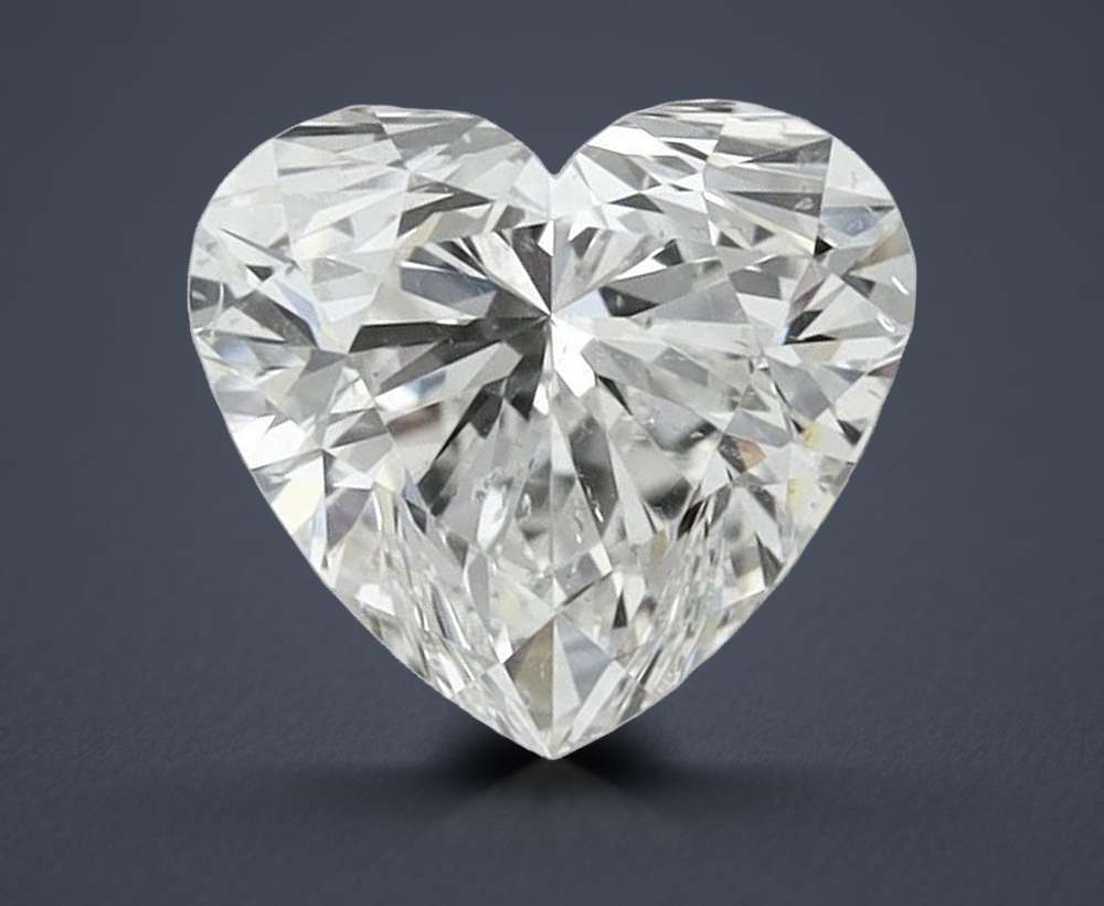 0.80ct H SI2 Rare Carat Ideal Cut Heart Diamond