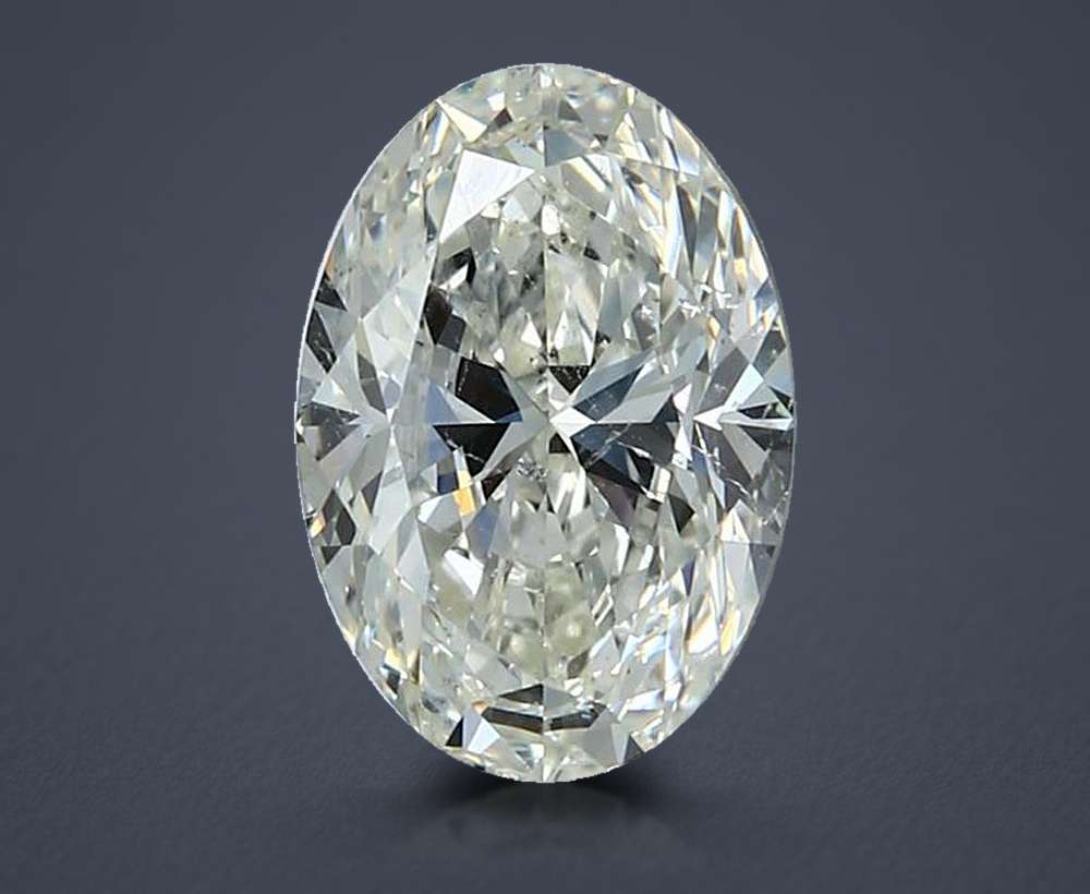 2.50ct J SI2 Rare Carat Ideal Cut Oval Diamond