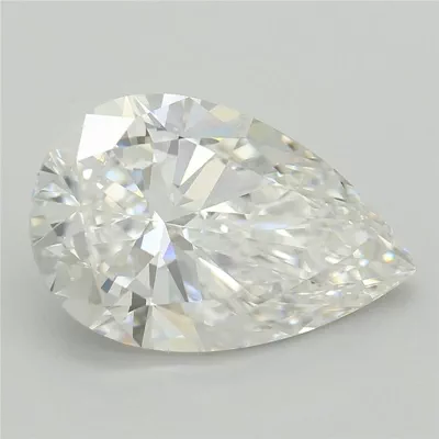 4.05ct E VVS2 Very Good Cut Pear Lab Grown Diamond