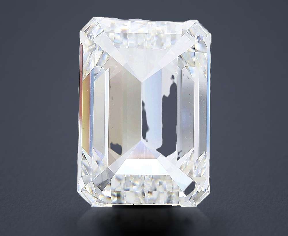 18.08ct F VVS2 Very Good Cut Emerald Lab Grown Diamond