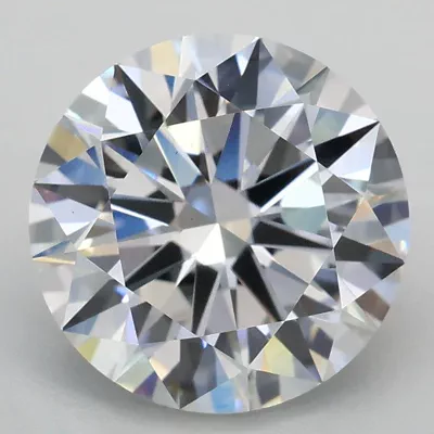 3.01ct D VS1 Rare Carat Ideal Cut Round Lab Grown Diamond