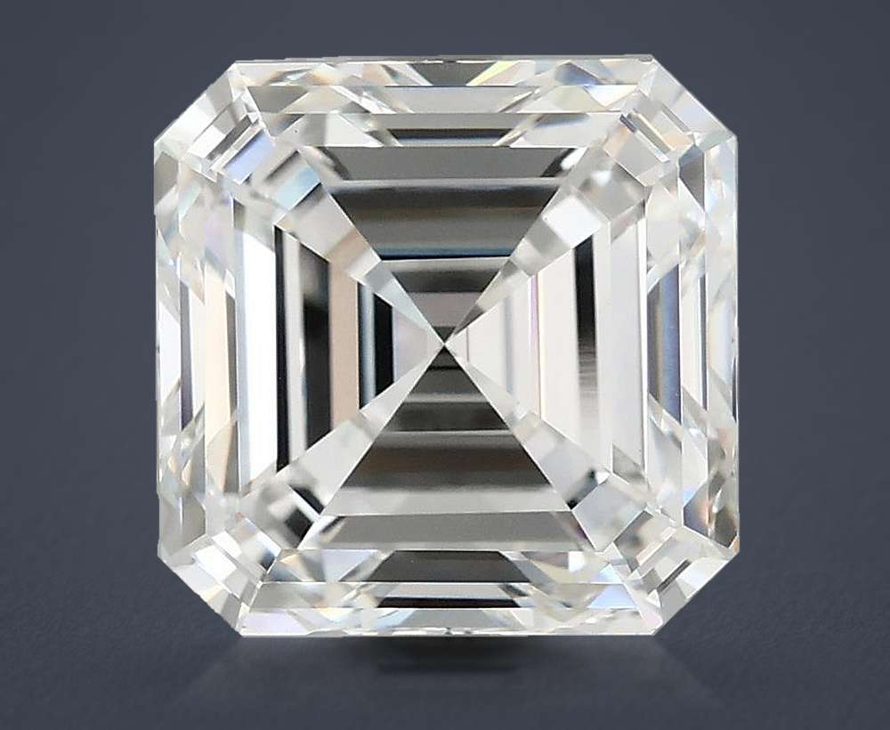 5.06ct E VVS2 Very Good Cut Asscher Lab Grown Diamond