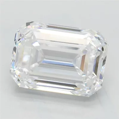 3.06ct F VS1 Rare Carat Ideal Cut Emerald Lab Grown Diamond