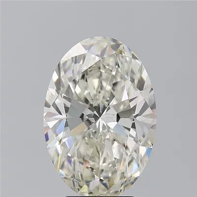 5.26ct J VS1 Rare Carat Ideal Cut Oval Diamond