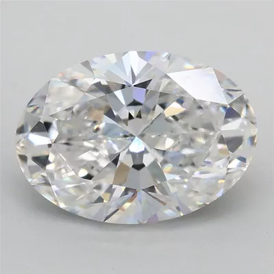 3.06ct E VS1 Rare Carat Ideal Cut Oval Lab Grown Diamond