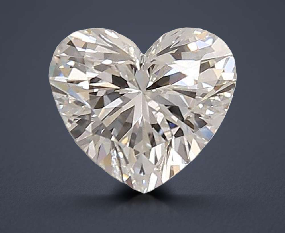 1.47ct E VS1 Rare Carat Ideal Cut Heart Lab Grown Diamond