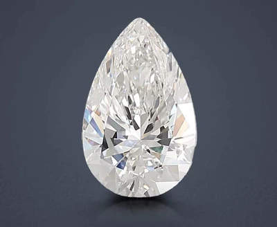 3.51ct F VS1 Rare Carat Ideal Cut Pear Lab Grown Diamond