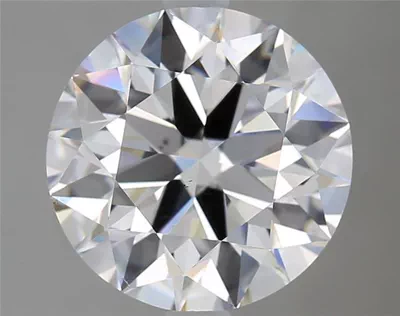 3.80ct F VS2 Rare Carat Ideal Cut Round Diamond
