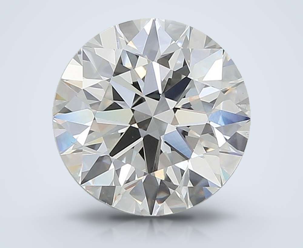 2.84ct F VS1 Rare Carat Ideal Cut Round Lab Grown Diamond