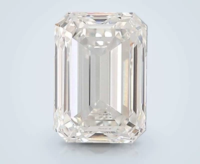 5.51ct F VS1 Rare Carat Ideal Cut Emerald Lab Grown Diamond
