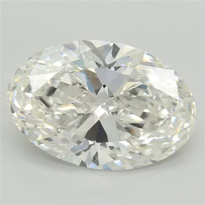 6.07ct F VVS2 Rare Carat Ideal Cut Oval Lab Grown Diamond
