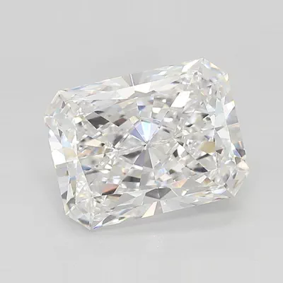 3.08ct E VS1 Rare Carat Ideal Cut Radiant Lab Grown Diamond