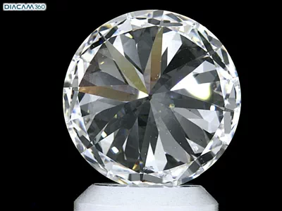 3.71ct D SI1 Rare Carat Ideal Cut Round Diamond