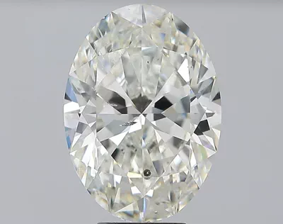 5.01ct J SI2 Rare Carat Ideal Cut Oval Diamond