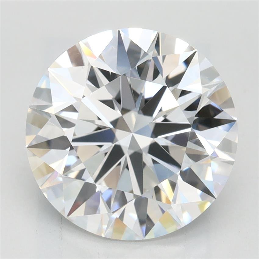 2.86ct D VVS1 Rare Carat Ideal Cut Round Lab Grown Diamond