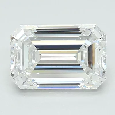 1.74ct D VS2 Rare Carat Ideal Cut Emerald Lab Grown Diamond
