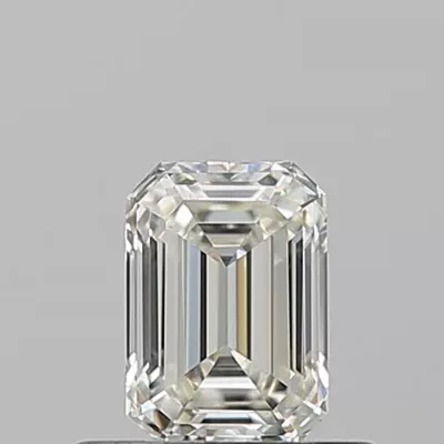 0.52ct K VVS1 Rare Carat Ideal Cut Emerald Diamond