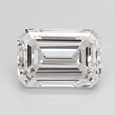 3.07ct E VS2 Excellent Cut Emerald Lab Grown Diamond