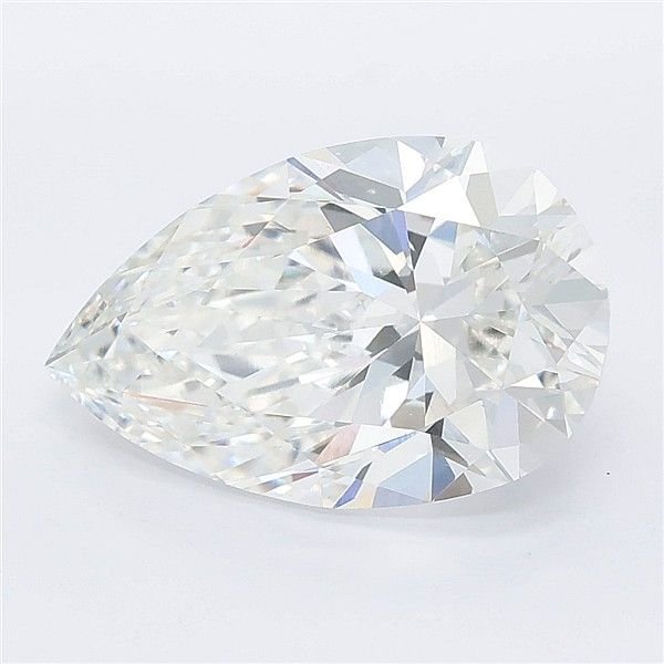 4.03ct E VVS2 Very Good Cut Pear Lab Grown Diamond