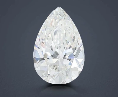 4.03ct E VVS2 Very Good Cut Pear Lab Grown Diamond