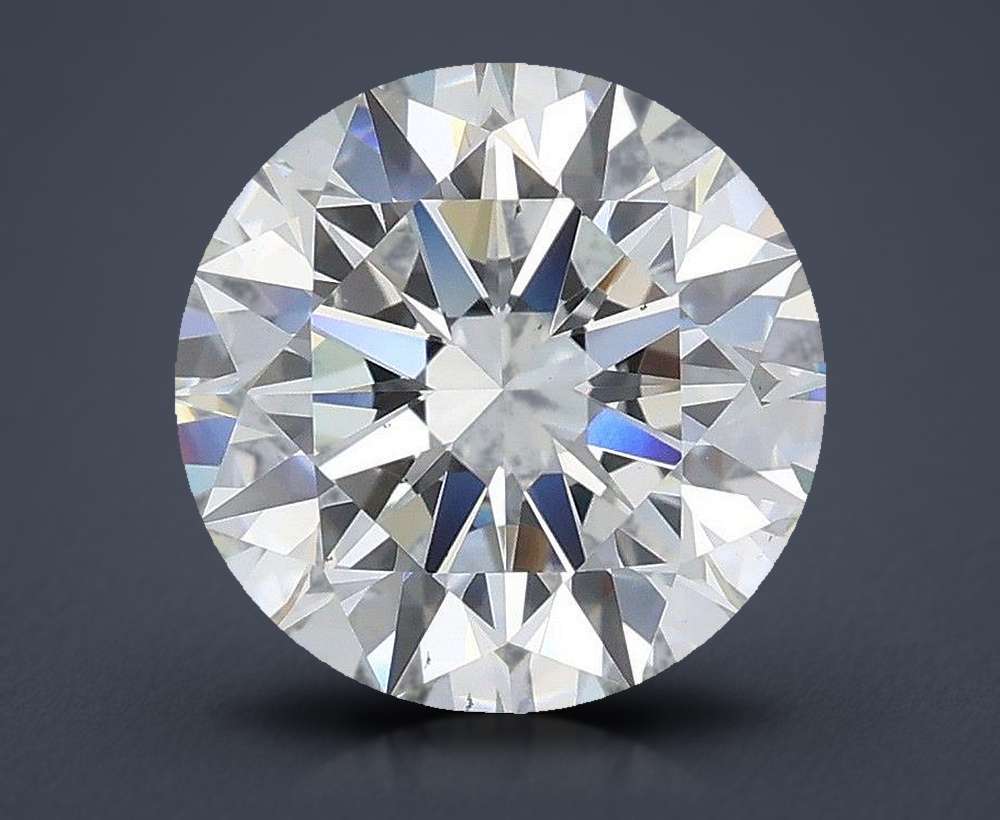 3.08ct H VS2 Rare Carat Ideal Cut Round Lab Grown Diamond
