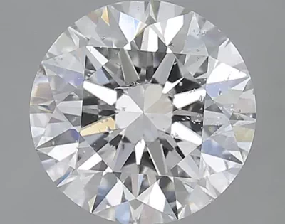 2.51ct D SI2 Rare Carat Ideal Cut Round Diamond