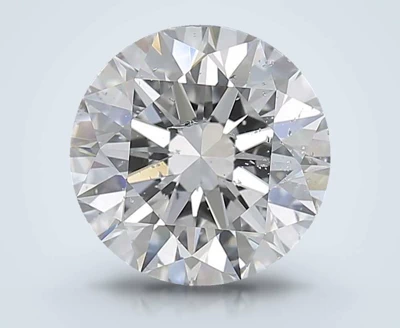 2.51ct D SI2 Rare Carat Ideal Cut Round Diamond