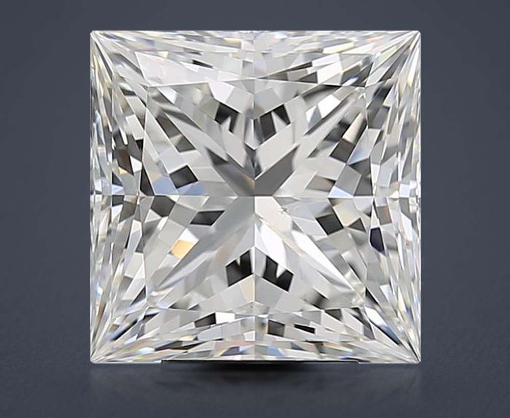 5.59ct G VS2 Rare Carat Ideal Cut Princess Diamond