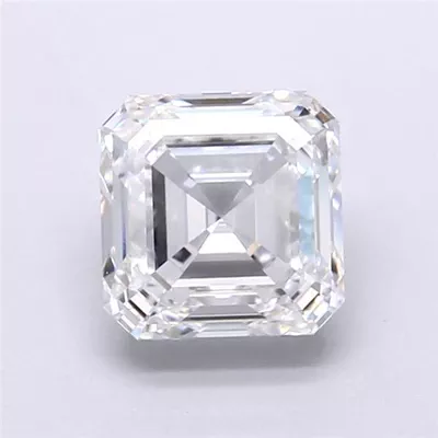 2.13ct D VVS2 Rare Carat Ideal Cut Asscher Lab Grown Diamond