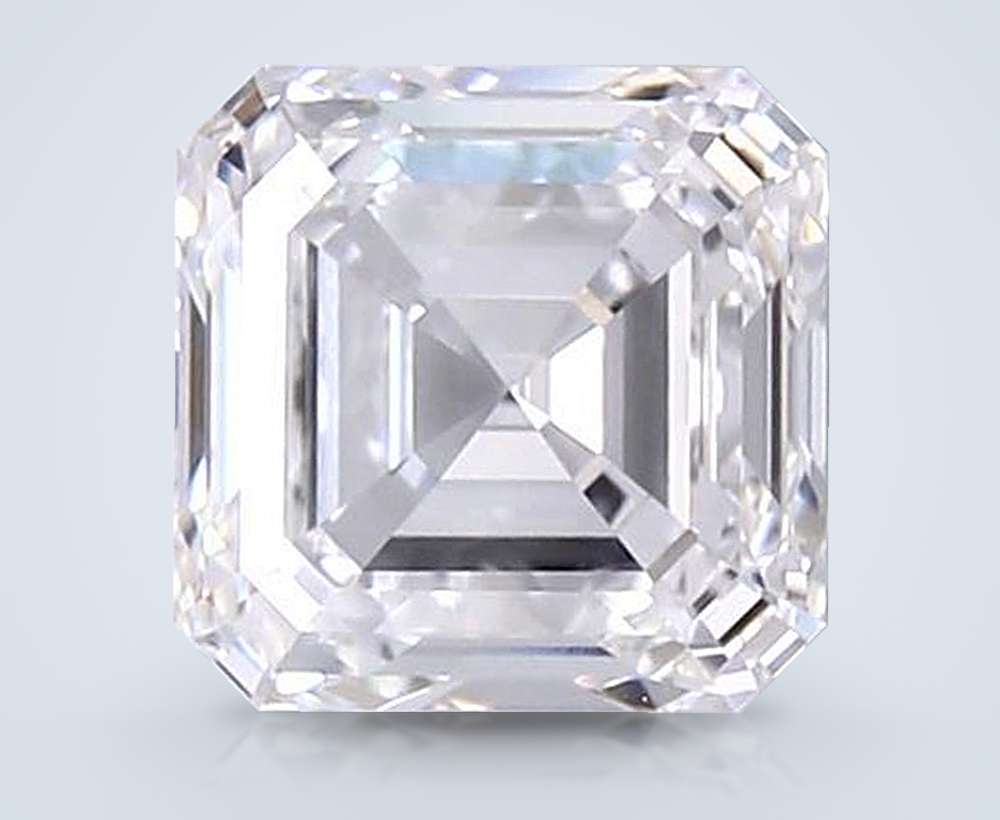 2.13ct D VVS2 Rare Carat Ideal Cut Asscher Lab Grown Diamond