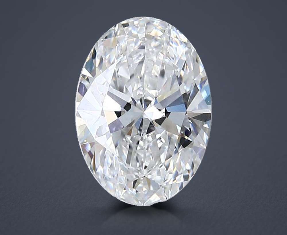2.04ct D VVS2 Rare Carat Ideal Cut Oval Lab Grown Diamond