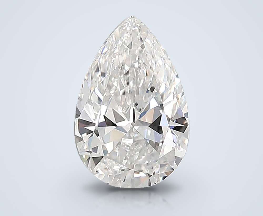 2.03ct E VS1 Rare Carat Ideal Cut Pear Lab Grown Diamond