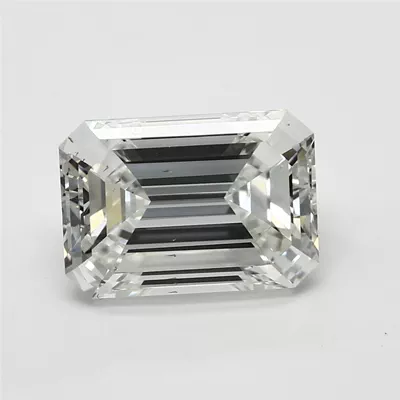 2.01ct H SI1 Rare Carat Ideal Cut Emerald Diamond