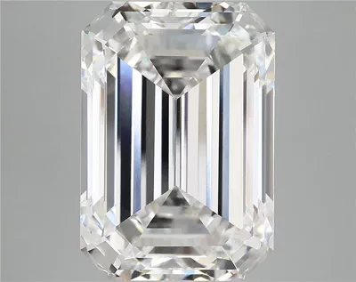 12.39ct F VVS2 Rare Carat Ideal Cut Emerald Lab Grown Diamond