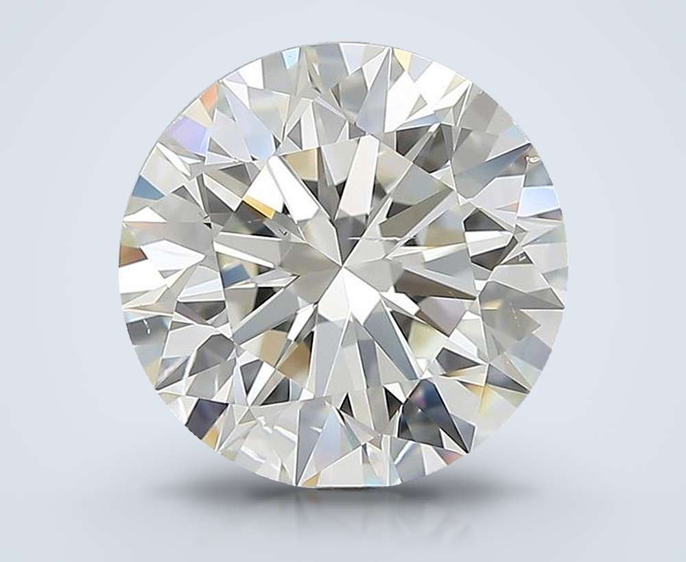 3.80ct J SI1 Rare Carat Ideal Cut Round Diamond