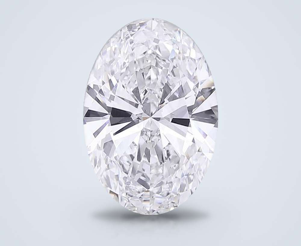 11.03ct F VVS2 Rare Carat Ideal Cut Oval Lab Grown Diamond