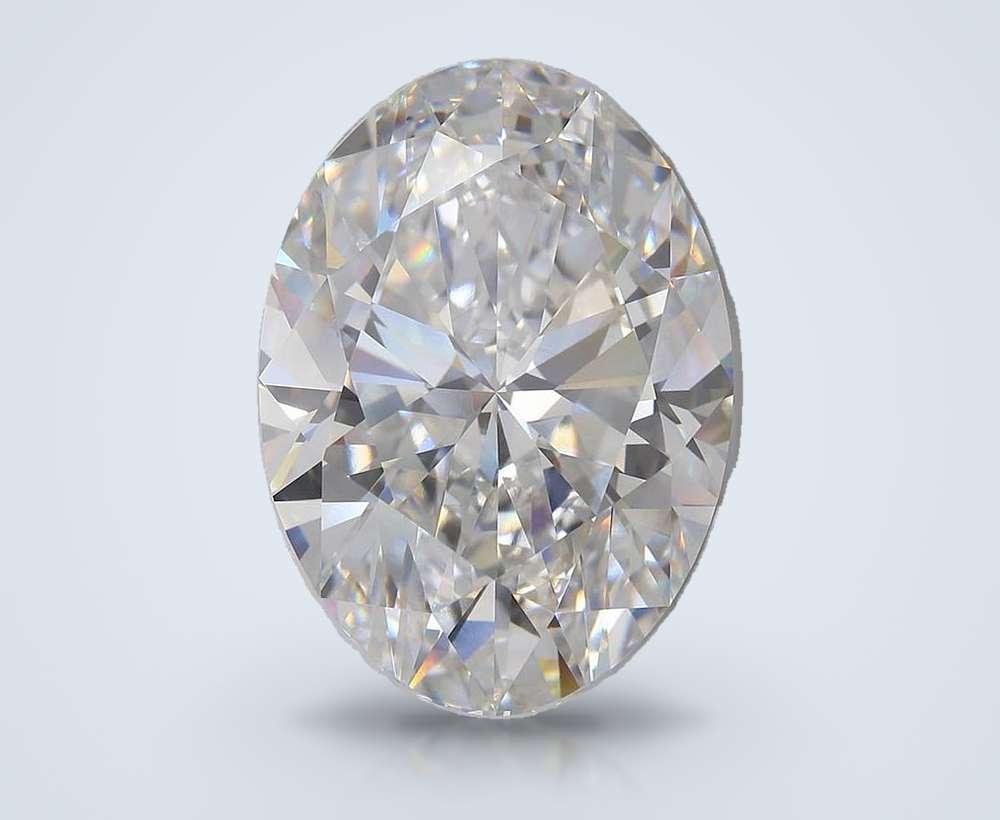 23.26ct E VVS2 Rare Carat Ideal Cut Oval Lab Grown Diamond